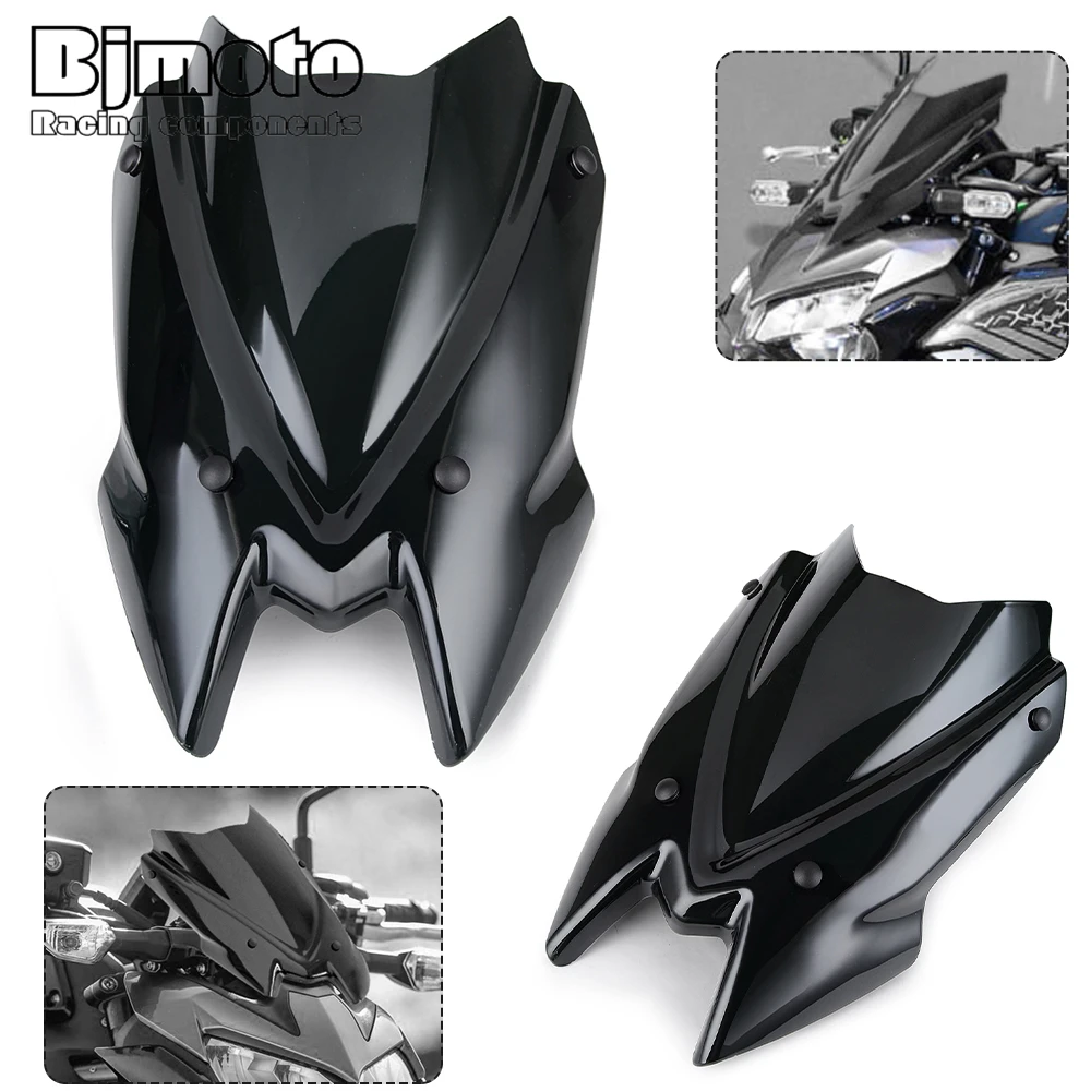 Z900 2024 Z 900 Motorcycle Street Bike Wind Screen Deflectors For Kawasaki Z900 2017-2010 2021 2022 2023 Windshield Windscreen