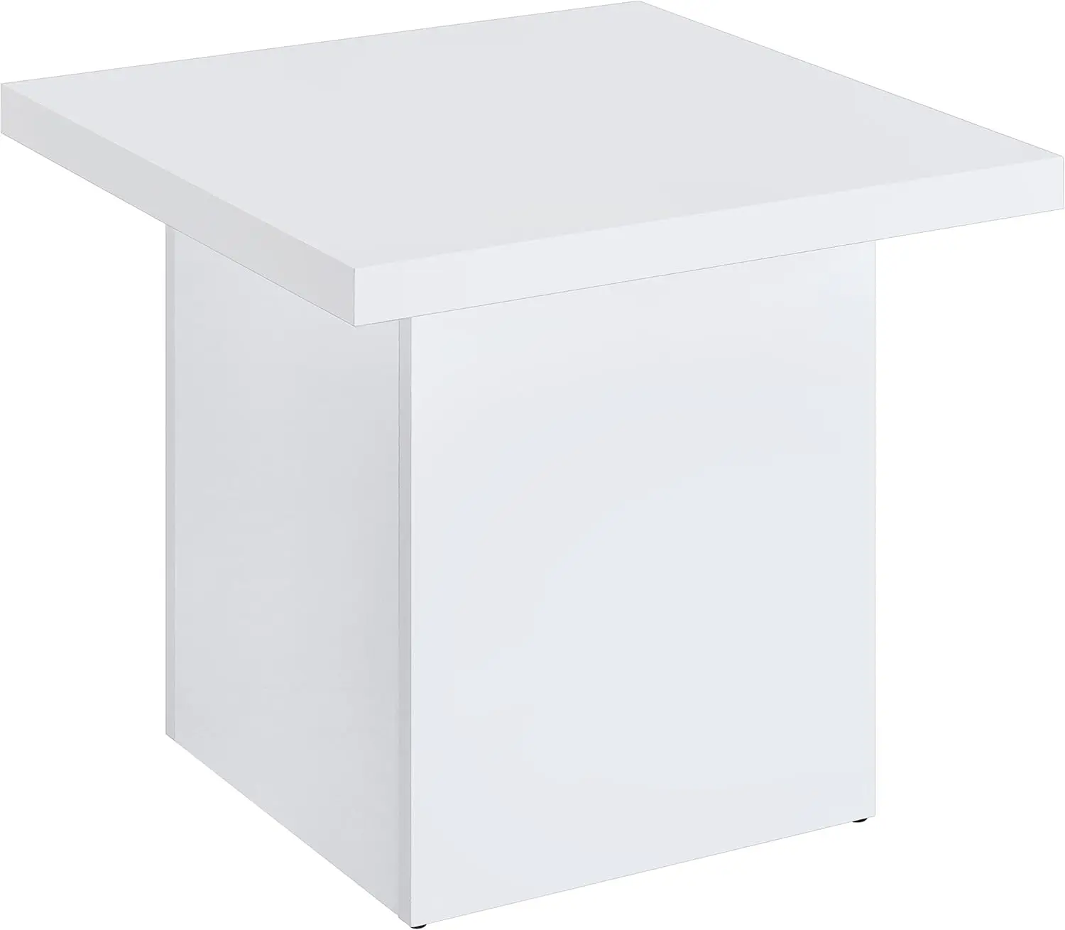 

Coaster Home Furnishings - Devar - Wood - Square End Table with Thick Top, Plinth Base, Scratch Resistance and Blocky Frame -