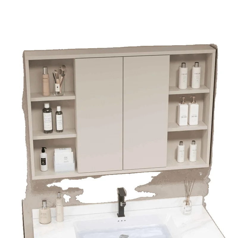 

Интеллектуальный зеркальный шкаф фэн-шуй, встроенный, отдельное скрытое зеркало, складное раздвижное стеновое стекло для ванной комнаты