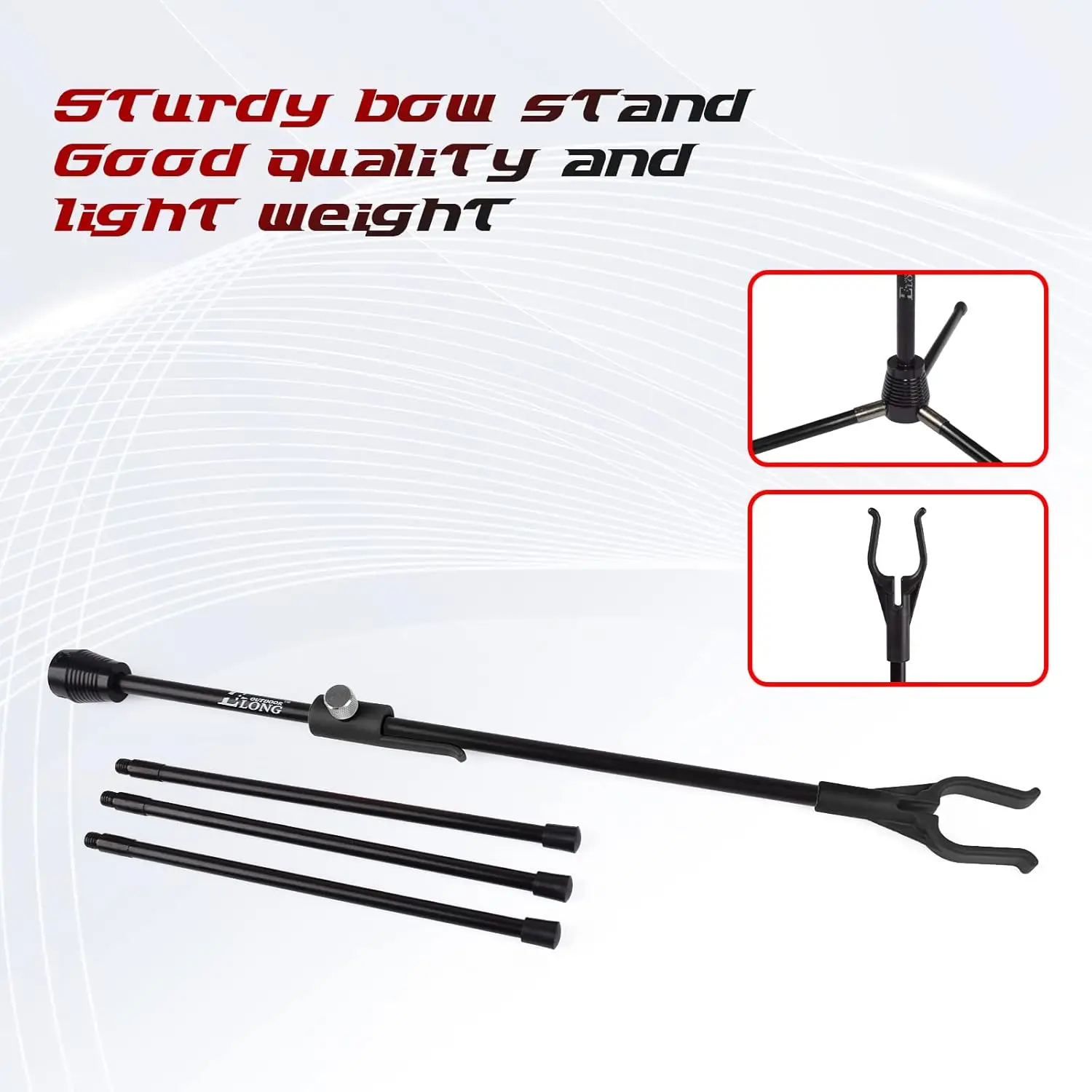 

Подставка для лука для стрельбы из лука, легкий держатель для лука из волокна, ножки для изогнутого блочного лука