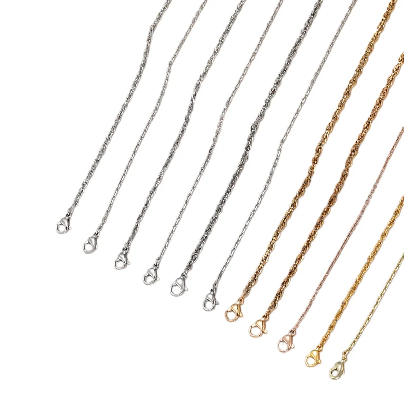 6pcs Geometric O Chain Necklace for Women Girls Daily Wear Party Jewelry 14/18/24 Gold Silver Adjustable DIY Necklace Wholesale