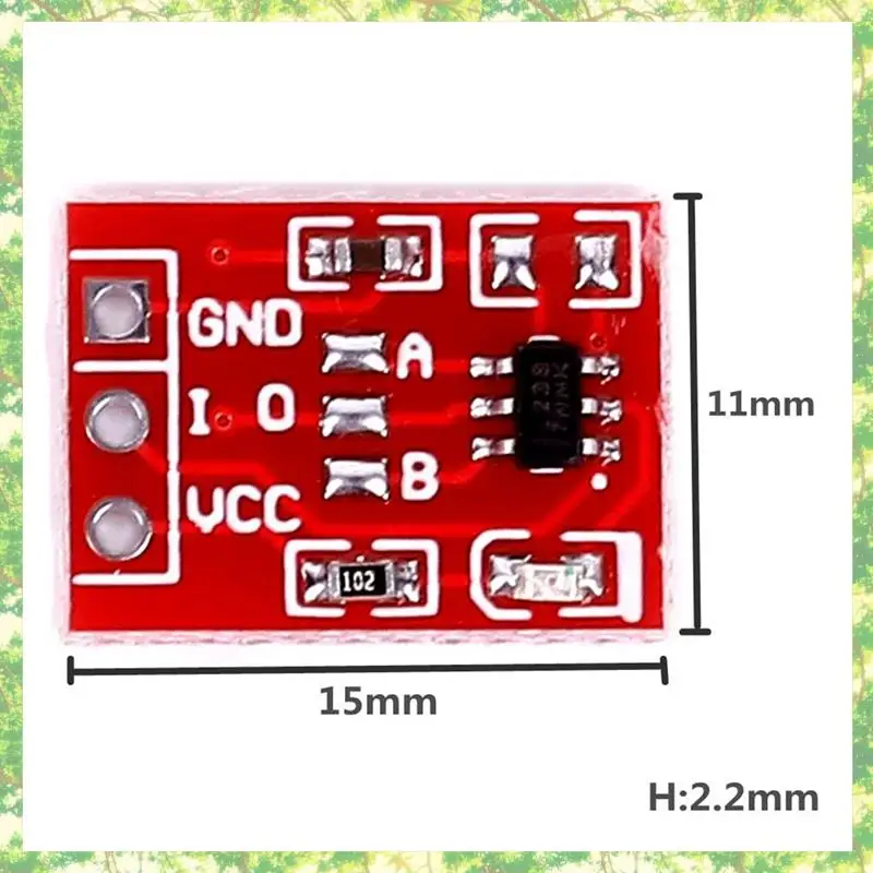 Smart-300Pcs TTP223 Modul Sakelar Kunci Sentuh Tombol Sentuh Tipe Kapasitor Saluran Tunggal Sensor Sakelar Sentuh Mengunci Sendiri