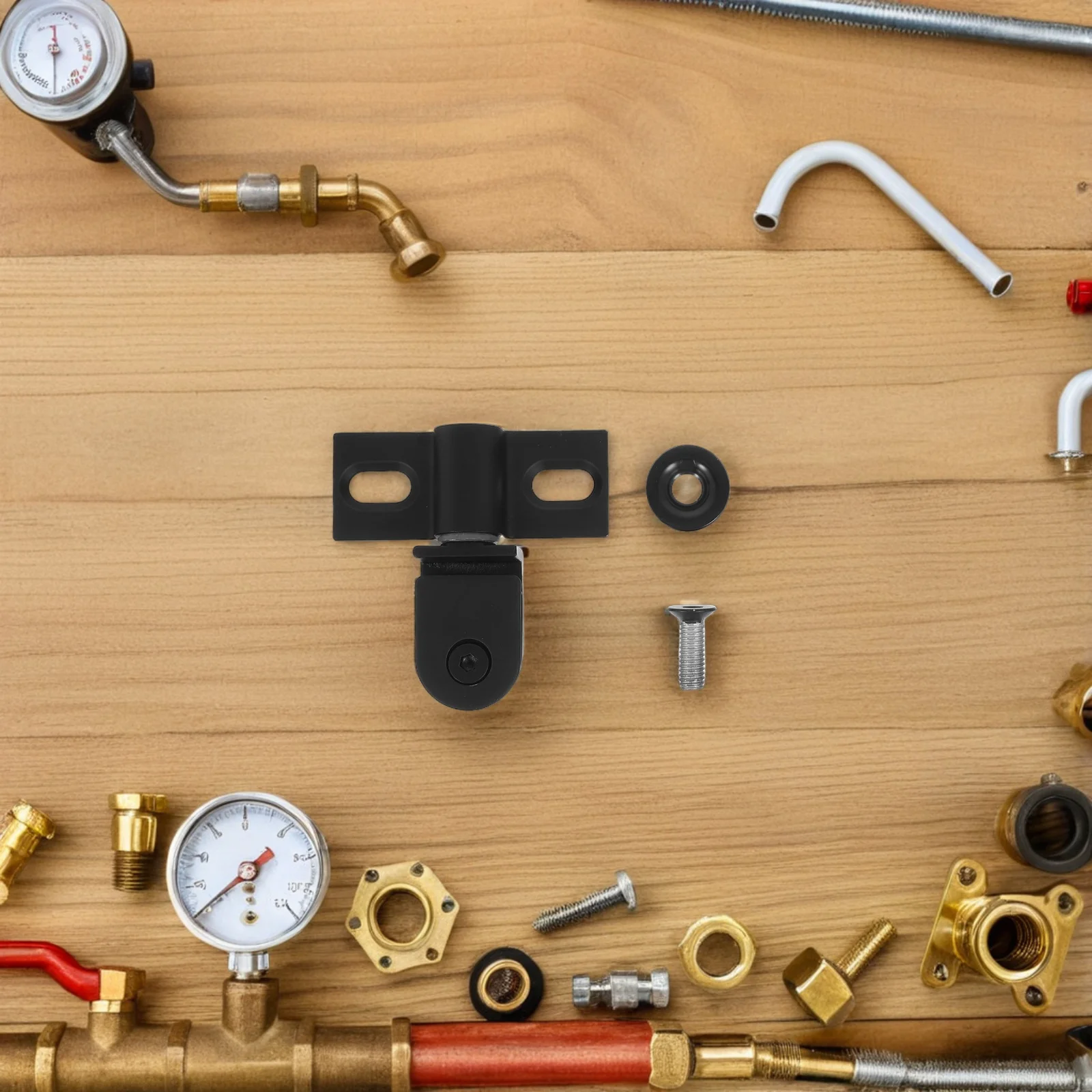 

1 Set Glass Shower Door Hinges Thickened Stainless Steel Pivot Hinge For Frameless Bathroom Doors, Heavy Duty Hardware, Rust