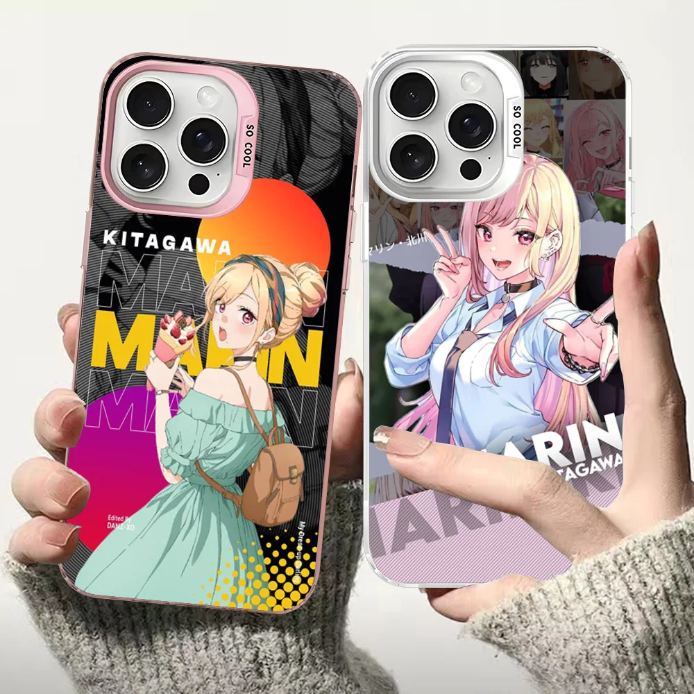 My Dress Up Darling Marin Kitagawa Phone Case For iPhone 16 15 14 13 12 11 Pro Max X XR XSMAX Matte Shockproof Back Cover