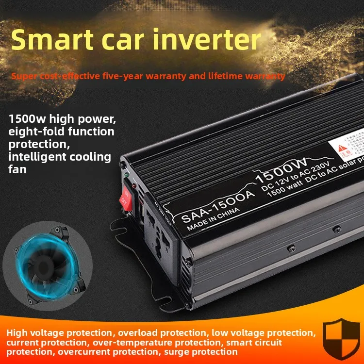 300W/500W/1000W Car Solar Inverter, 12V To 220V Modified Sine Wave Power Converter