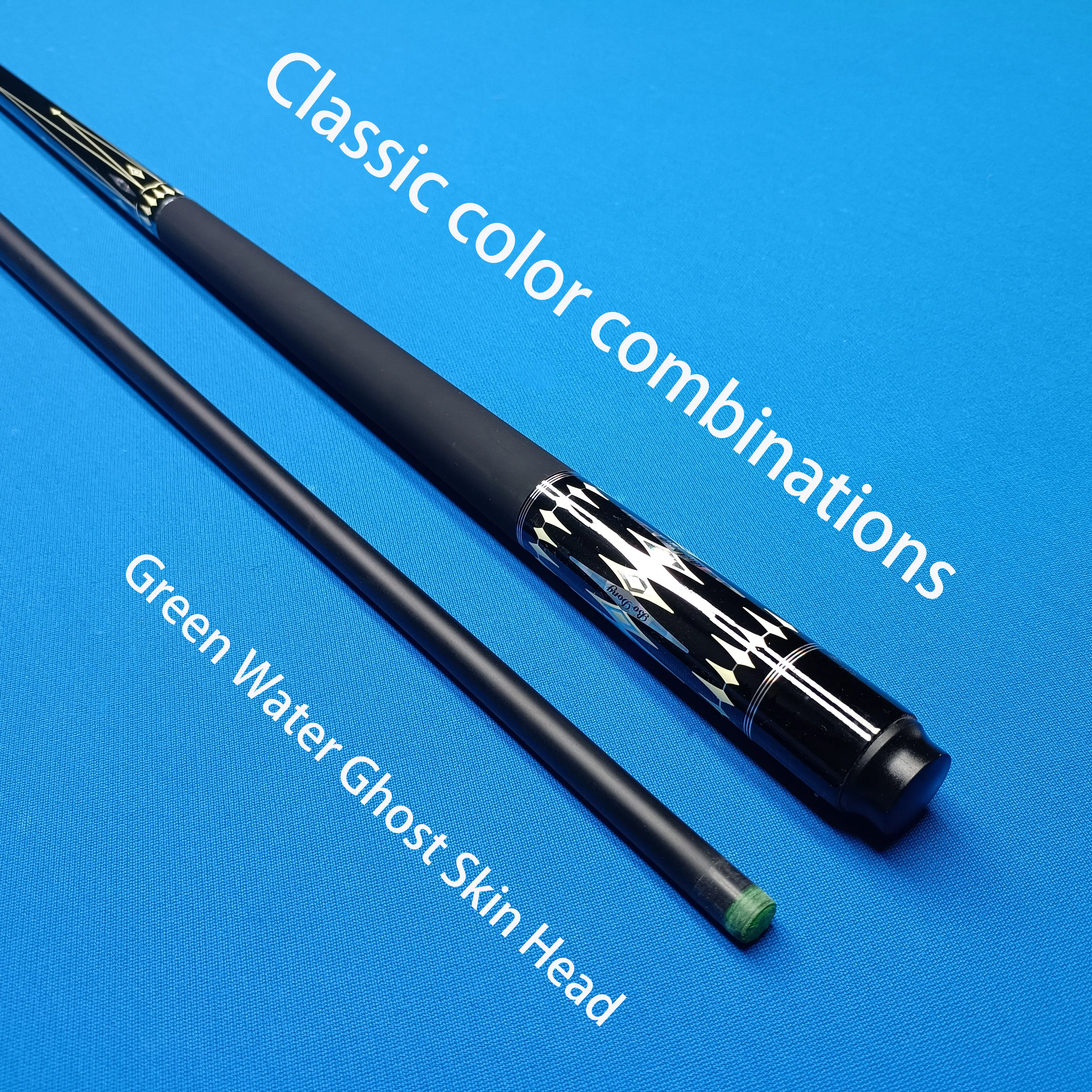 Carbon Fiber Billiard Cue 13mm Tip Peacock Design Multi Layer Leather Ferrule Fast Connection Ideal for American Pool