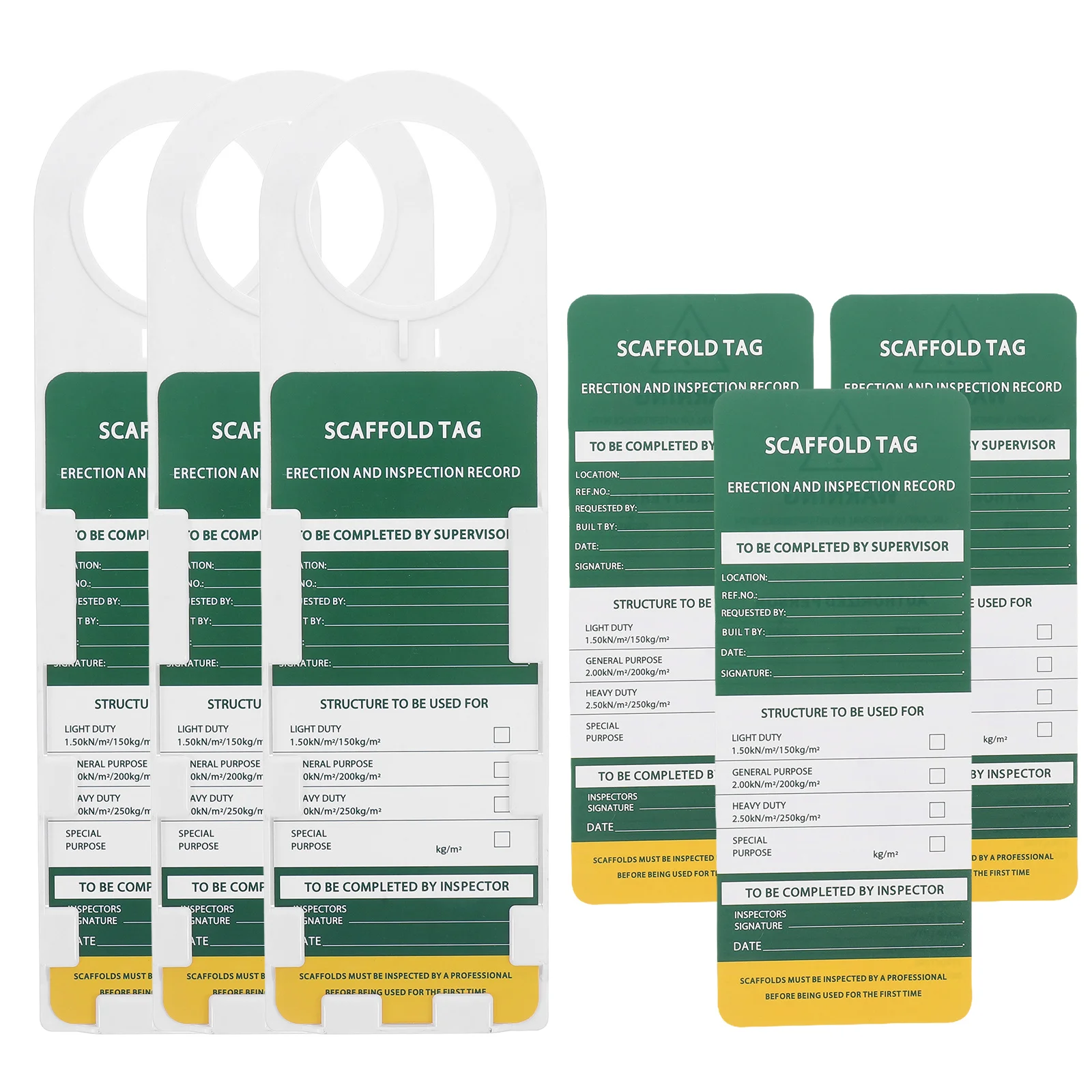 

1Set Scaffold Inspection Tags Ladder Safety Labels Weatherproof Easy Installation Hse Compliance Industrial Supplies