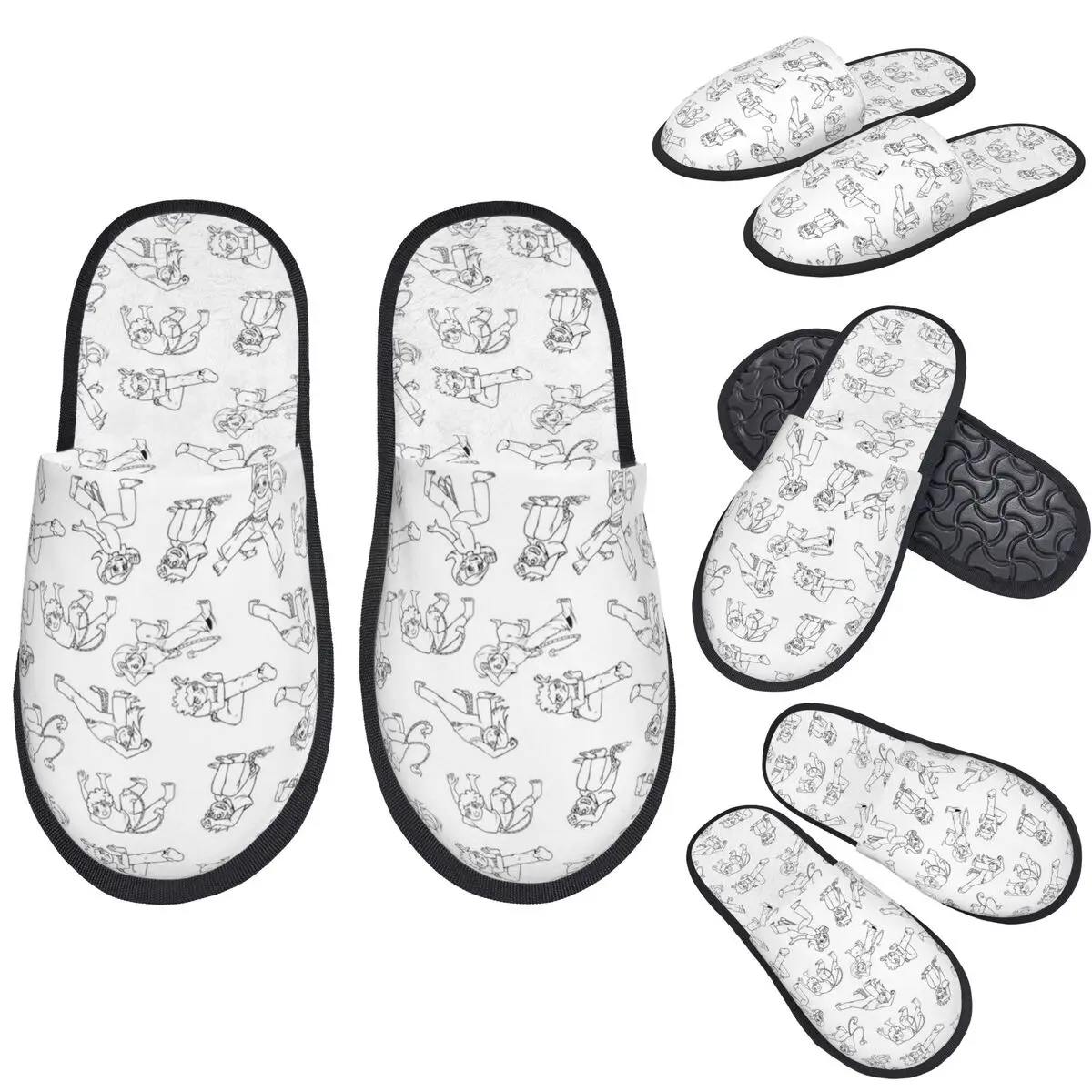 Sendal Rumah Wanita Empuk Hangat Busa Memori Gerakan Capoeira Khusus Sepatu Nyaman Dalam Ruangan