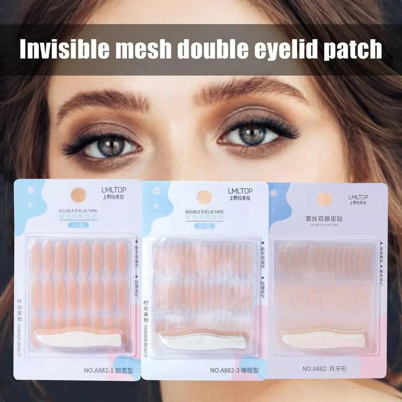 Double Eyelid Tape Invisible Waterproof Eyelid Lifter Strips Invisible Instant Eyelid Lift For Uneven/Droopy/Hooded Eyelids