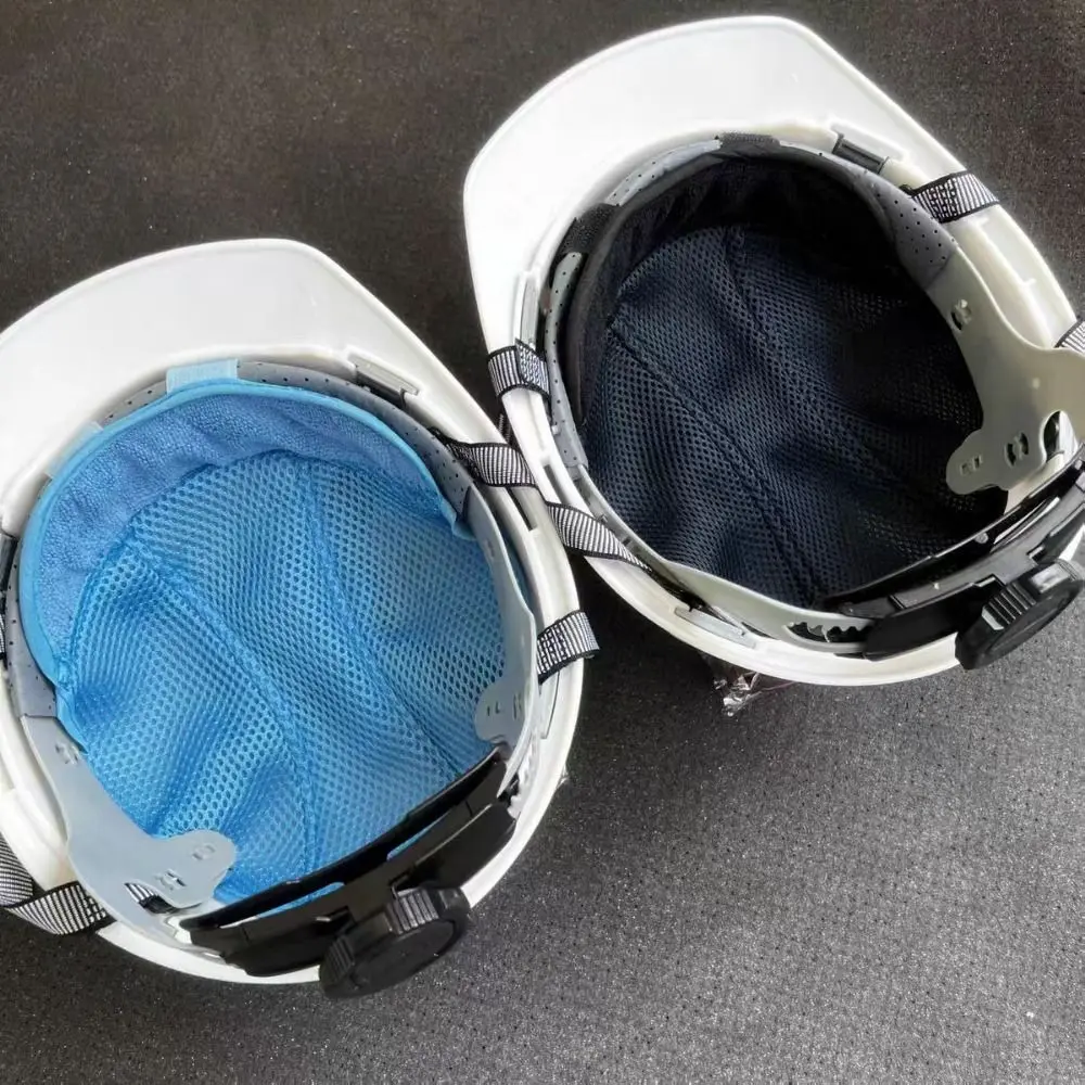 Comfortable Blue Helmet Insert Liner Breathable Mesh Sweat Band Hard Hat Liner Washable Sweat-absorbing Sponge Pad Adult
