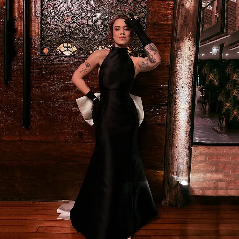 

Thinyfull Black Mermaid Prom Evening Dresses Saudi Arabia Strapless Backless Party Dress Formal Cocktail Prom Gowns Customized