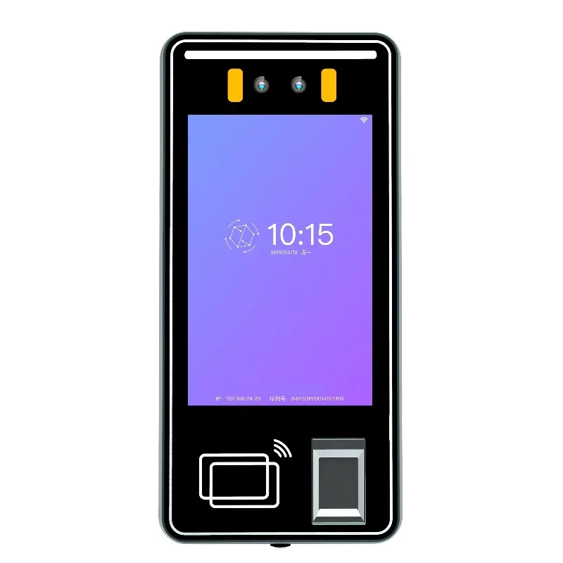 Touchscreen Android System 5 Inch Face Recognition Terminal for Access Control Attendance
