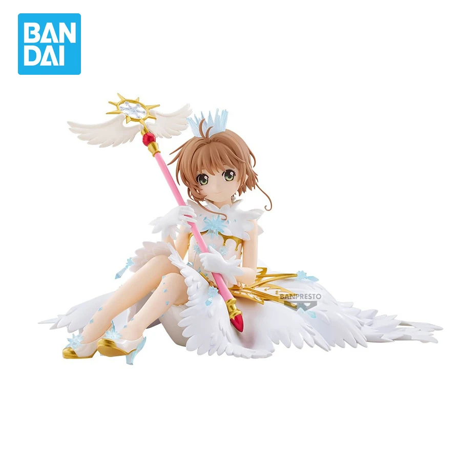 

Коллекционные фигурки Banpresto Cardcaptor Sakura: Аниме-фигурки Clear Card Kinomoto Sakura из ПВХ, коллекционные модели игрушек