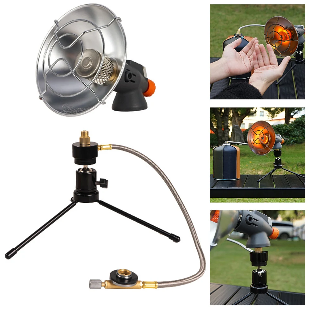 

1pc Heater With Tripod Outdoor Camping Heating Gas Stove 360-Degree Rotation Adjustable Gas Heater Winter Tent Warm Burner N E W