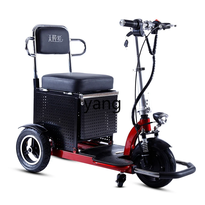 

Yjq Folding Electric Three-Wheel Scooter Small Storage Lithium Battery Adult Home Use Power Car