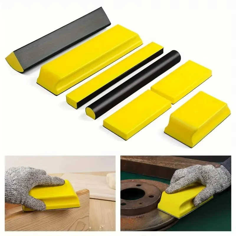 

7pcs Hand Sanding Block Set, Sanding Blocks fit for Woodworking, Automotive Body and Crafts Polishing