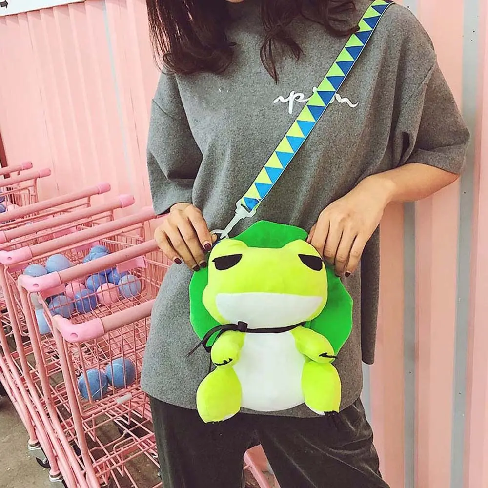 

Toy Frog Plush Toy Stuffed Toy Frog Handbag Plush Doll Frog Plush Backpack Shoulder Bag Plush Oblique Bag Travel Frog Plush Bag