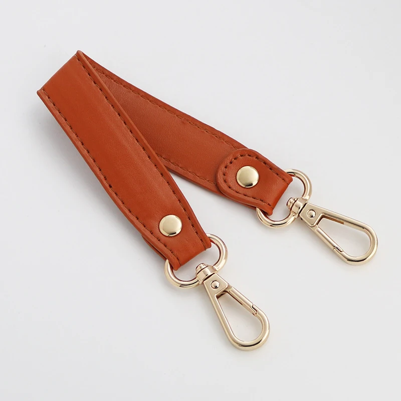 28CM PU Leather Shoulder Strap Solid Color Replacement Bag Short Straps Handbags Accessories Portable Durable Bag Handle