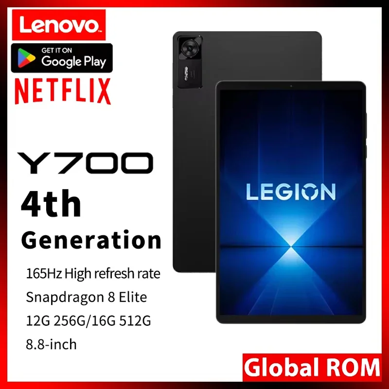 Lenovo Legion Y700 4th Gen TB322FC CN ROM Snapdragon 8 Elite 8.8" 165Hz Display 7600mAh 68W Charging Gaming Android Tablet PC