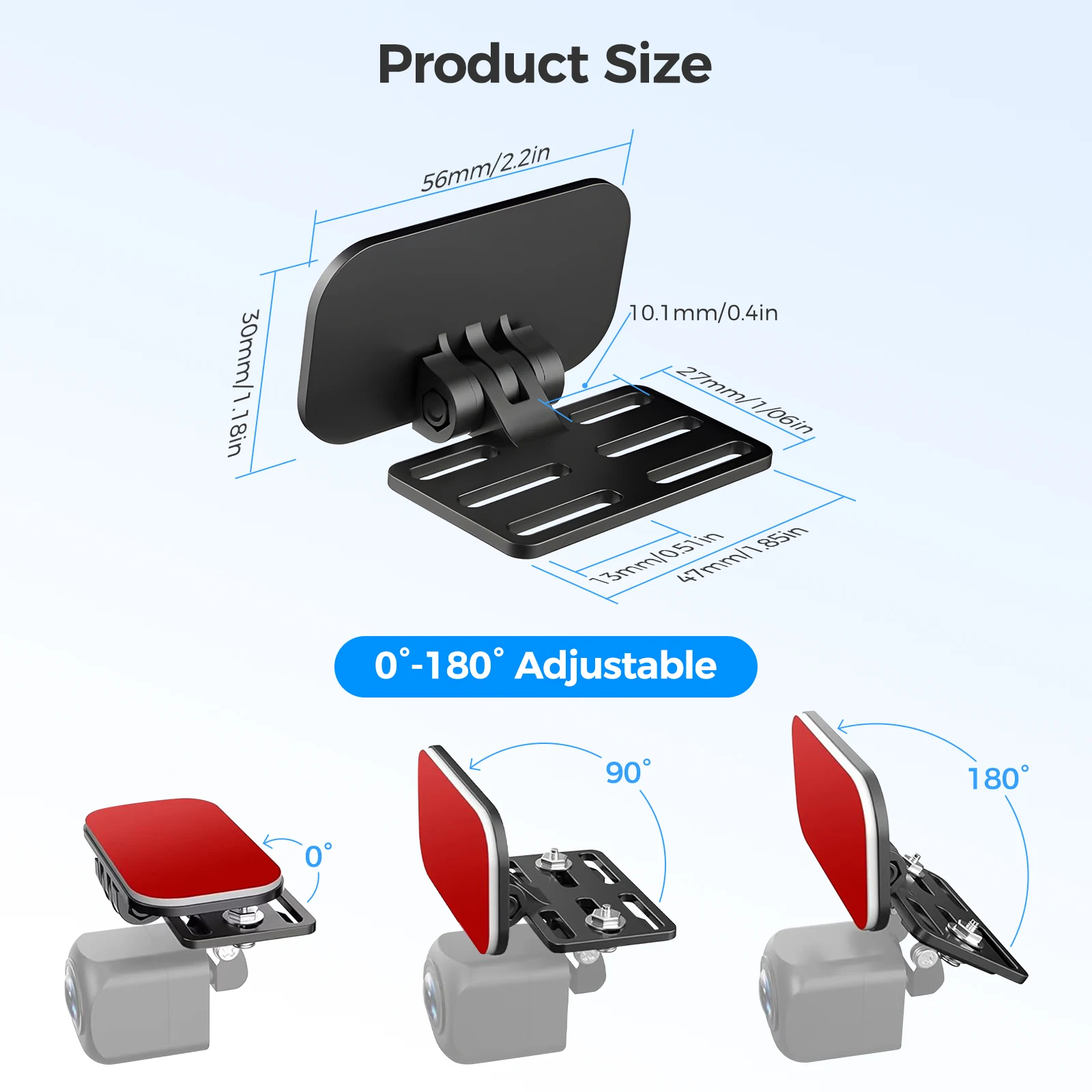 Soporte para cámara trasera, soporte para ventana trasera para la mayoría de las cámaras traseras, cámara de salpicadero AZDOME M550 Max/M550/M01 Max/PG17, cámara trasera para REDTIGER