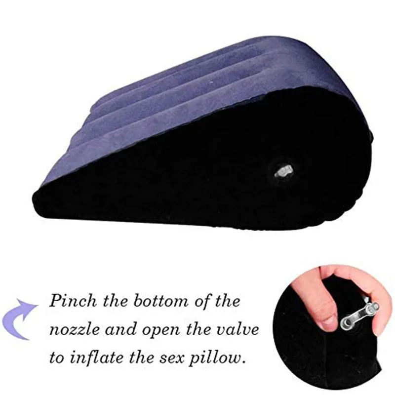 Portable Triangle Inflatable Pillow for Women Adjust Position Cushion Female Relax Inflatable Magic Wedge Pillow Triangle Cushio