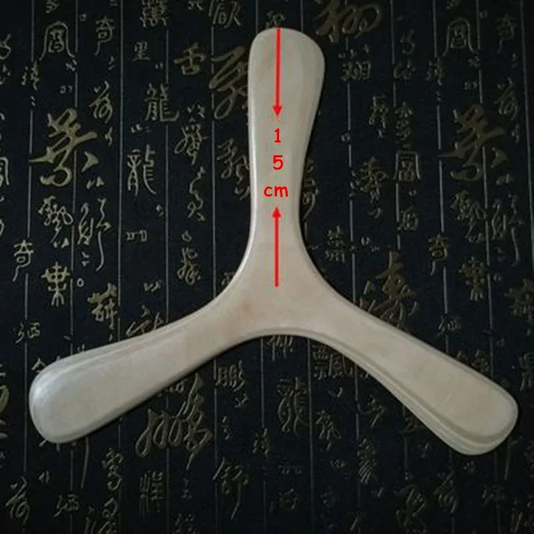 Handmade Wooden Wood Boomerang Outdoor Toy UFO Throw and Catch Flying Disc Family Game Fun Sport for Kids Adults Outdoor