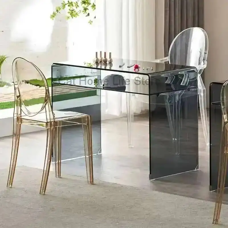 Supply Manicure Nail Transparent Glass Professional Table Designer Professional Tables Salon Furniture Corner Mesa Beauty Set