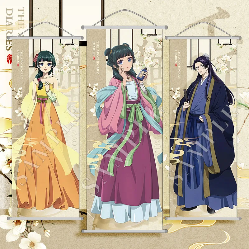 

The Apothecary Diaries Anime Cute Girl Cosplay HD Printing Wall Scroll Roll Painting Poster Hanging Picture Poster Xmas Gift