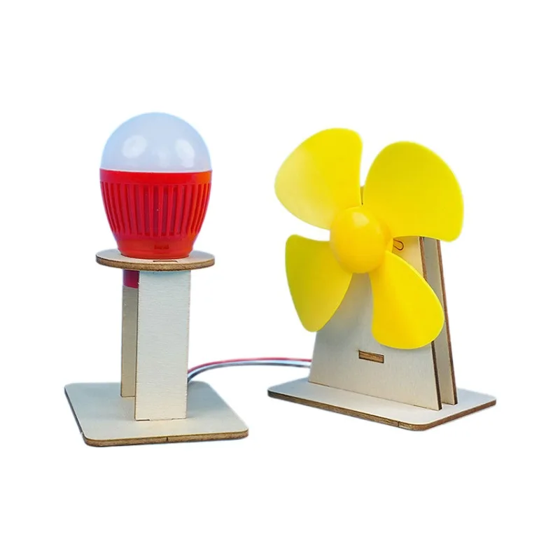 Juguetes científicos para niños, Kit de aprendizaje de física tecnológica STEM DIY, modelo de generador de energía eólica, material didáctico divertido, juguetes educativos