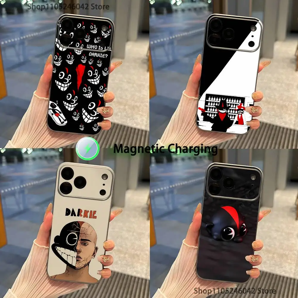 

Lil D-Darkie Rapper For iPhone 17,16,15,14,13,12,11,Pro,Max,Plus,Mini,SE Magnetic Wireless Charging Transparent gray Phone Case