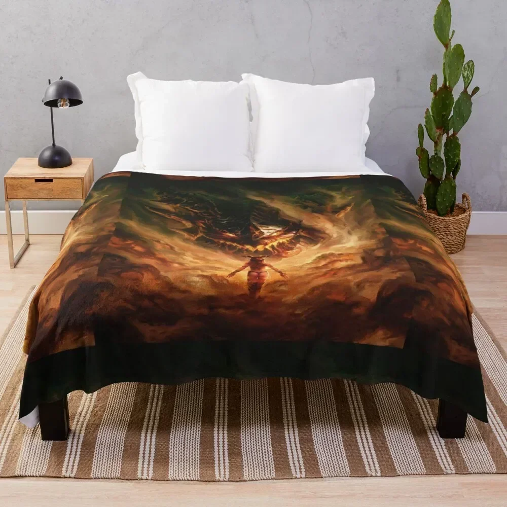 

Alexstrazsa vs Deathwing Throw Blanket For Decorative Sofa Travel for sofa Winter beds Blankets
