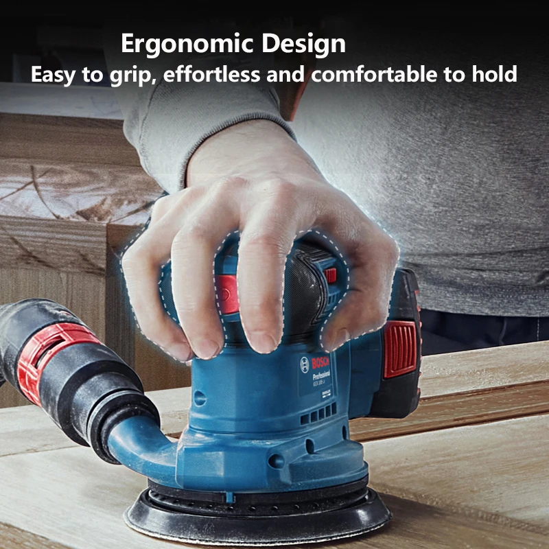 Bosch GEX185-LI Cordless Random Orbit Sander 18V Brushless 125 MM Rechargeable Sandpaper Machine Woodworking Eccentric Sander