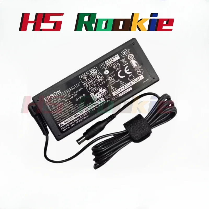 Adaptador de Corriente, Cargador, Fuente de Alimentación GT1500 GT2500 DS510 DS520 DS560 para Epson V500 V550 V600 V700 V750 V800 V850 4180 4490 4990