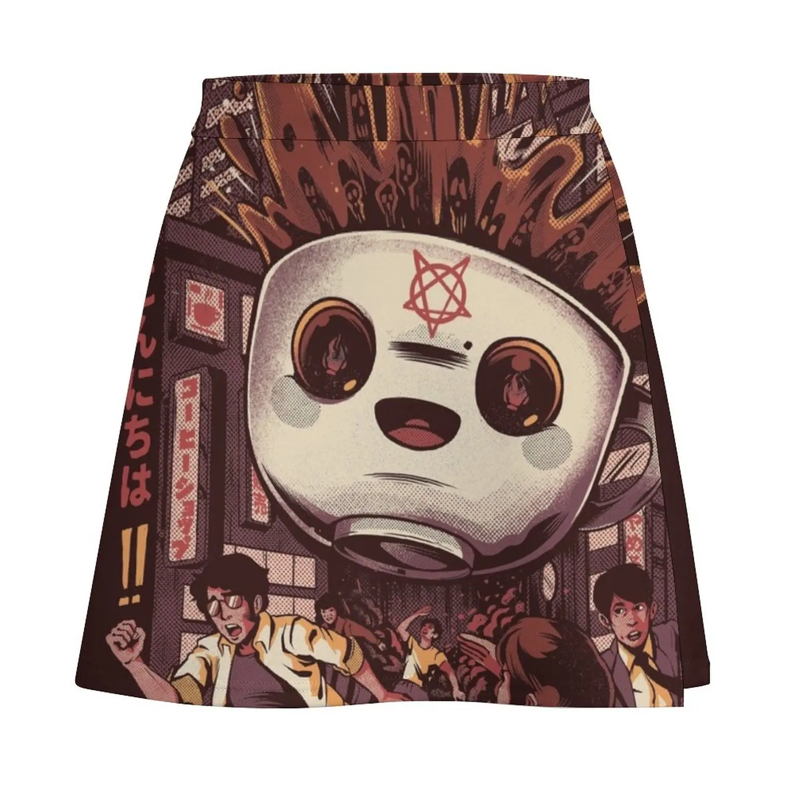 Black magic coffee Mini Skirt Womens dresses Female dress novelty in clothes Mini Skirt