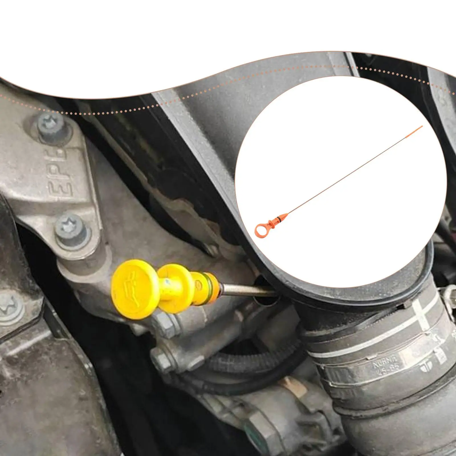 زيت محرك السيارة مقياس 1174G9 إصلاح الملحقات مستوى زيت السيارات تراجع عصا زيت المحرك قضيب قياس لبيجو 508 #4