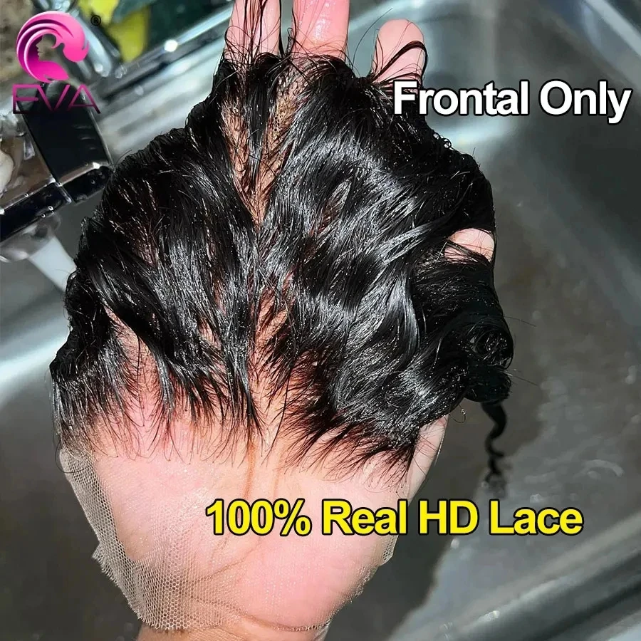 

Накладки для волос Eva Hair Straight 7x5 из натуральных волос, невидимые, с эффектом слияния с кожей, 13x4, 13x6, HD-кружевные фронтальные накладки, только HD-кружевные накладки 5x5, предварительно выщипанные