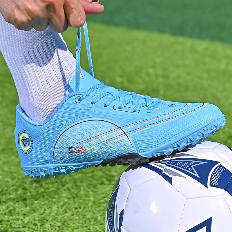Kids Football Boots Original Mens Soccer Shoes Fg Tf Football Shoes for Children Turf Soccer Cleats Outdoor Non Slip Soccer Boot
