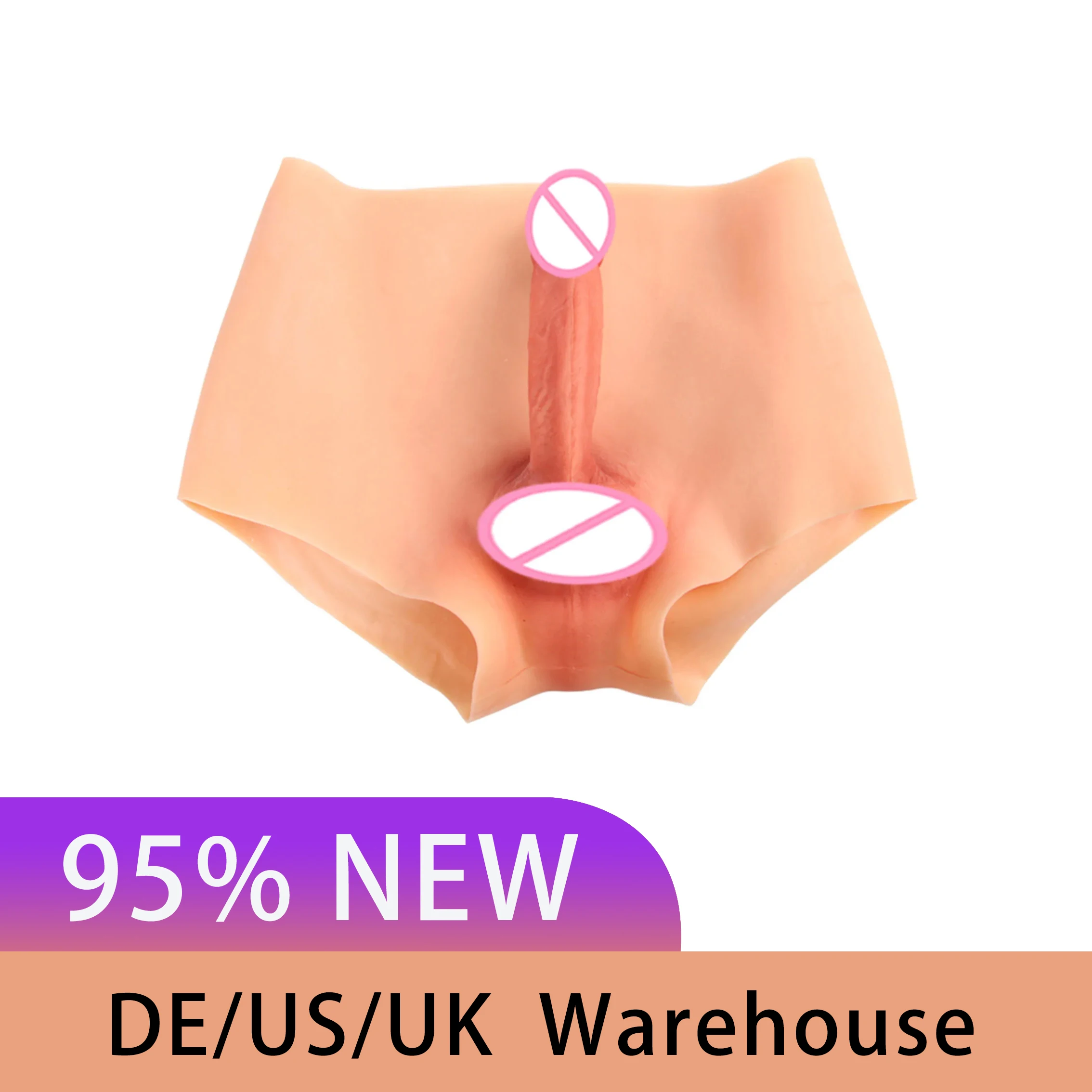 

95% New Realistic Silicone Pussy Vagina Panties Crossdresser Transgender Underwear Drag Queen Woman Men Brief Prosthesis