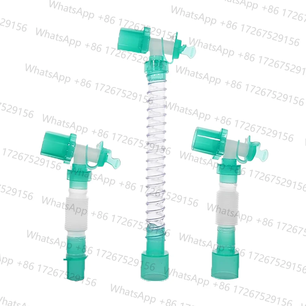 Applicable toPet Surgery L-shaped Rotating Connector for Anesthesia Breathing Circuit with Retractable Extension Tube and Suctio