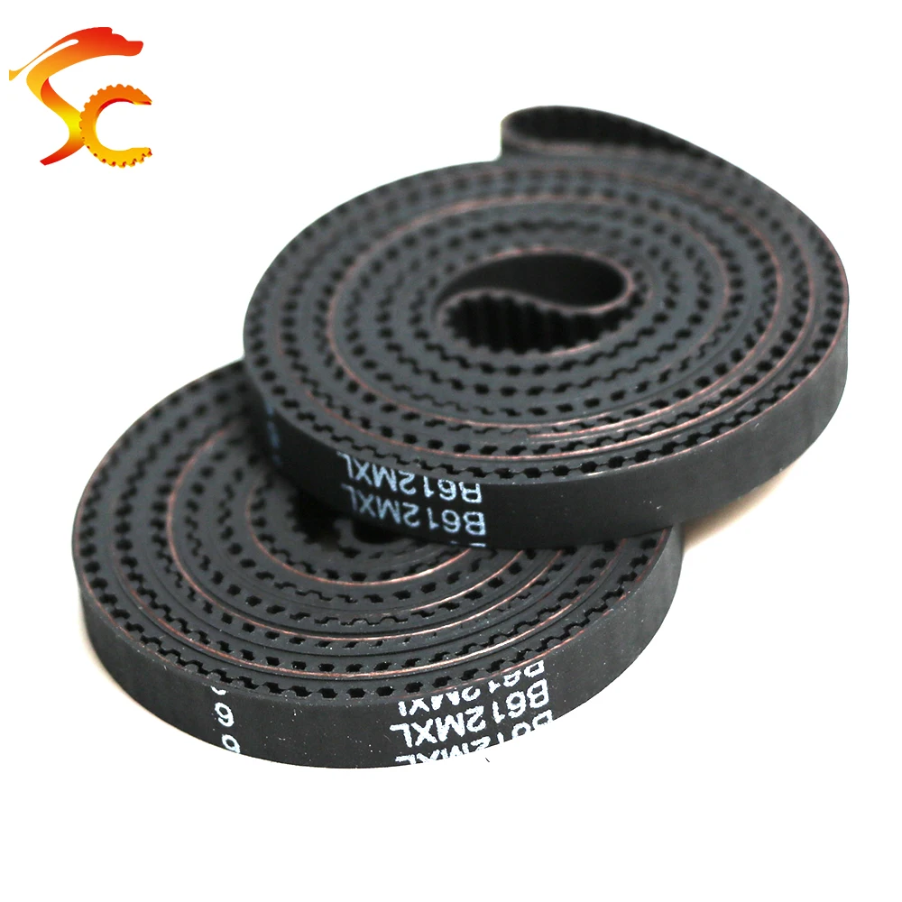 Comprimento da correia dentada MXL 557-680mm Passo pequeno, alta resistência à tração, usado em sistemas de transmissão para DIY ou impressoras 3D, etc.