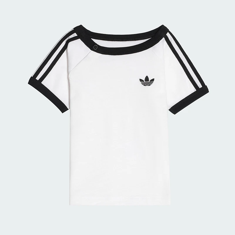 Camiseta deportiva de manga corta de punto transpirable para bebé Adidas Originals Clover KR3715
