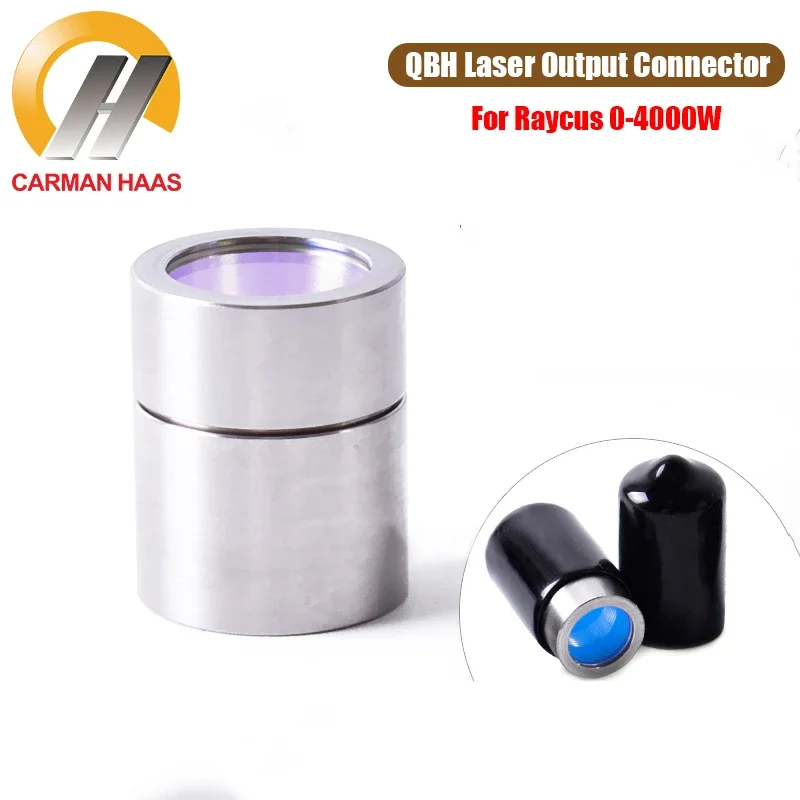 Carmanhaas Output Protective Connector Lens QBH Protective Cap for Raycus 4KW 6KW Fiber Cutting Machine Laser Source