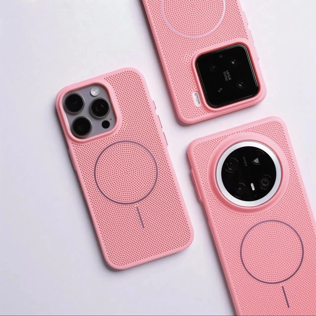 Luxury Cooling Mesh Breathable For Magsafe Magnetic Case For iPhone 16 15 14 13 12 11 Pro Max Plus Wireless Charging Hard Cover