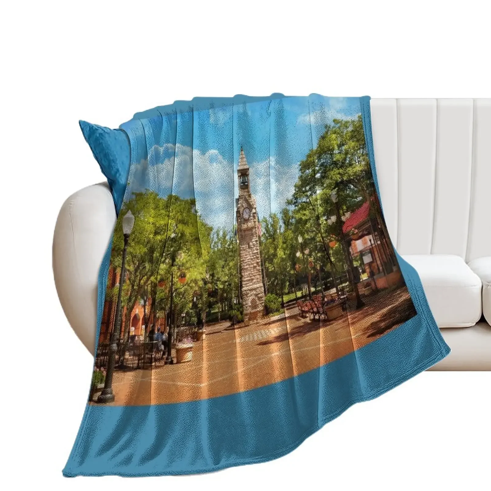 

City - Corning NY - The heart of Market Street Throw Blanket Loose Luxury St blankets and throws Blankets