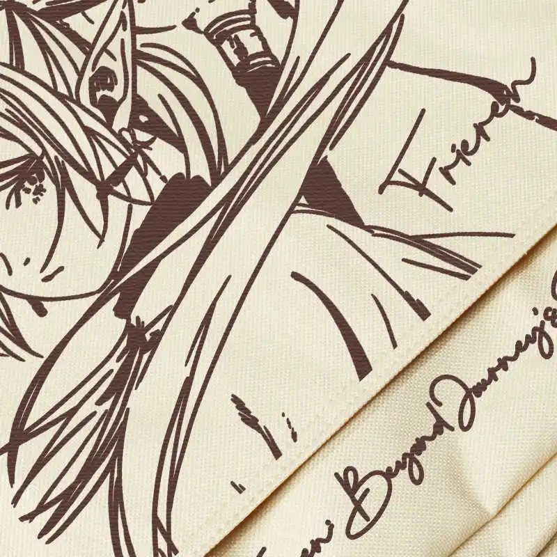 Anime Sousou No Frieren: Beyond Journey's End Men Women Shoulder Bag Cosplay Cartoon Schoolbag Oxford Cross Body Messenger Bag