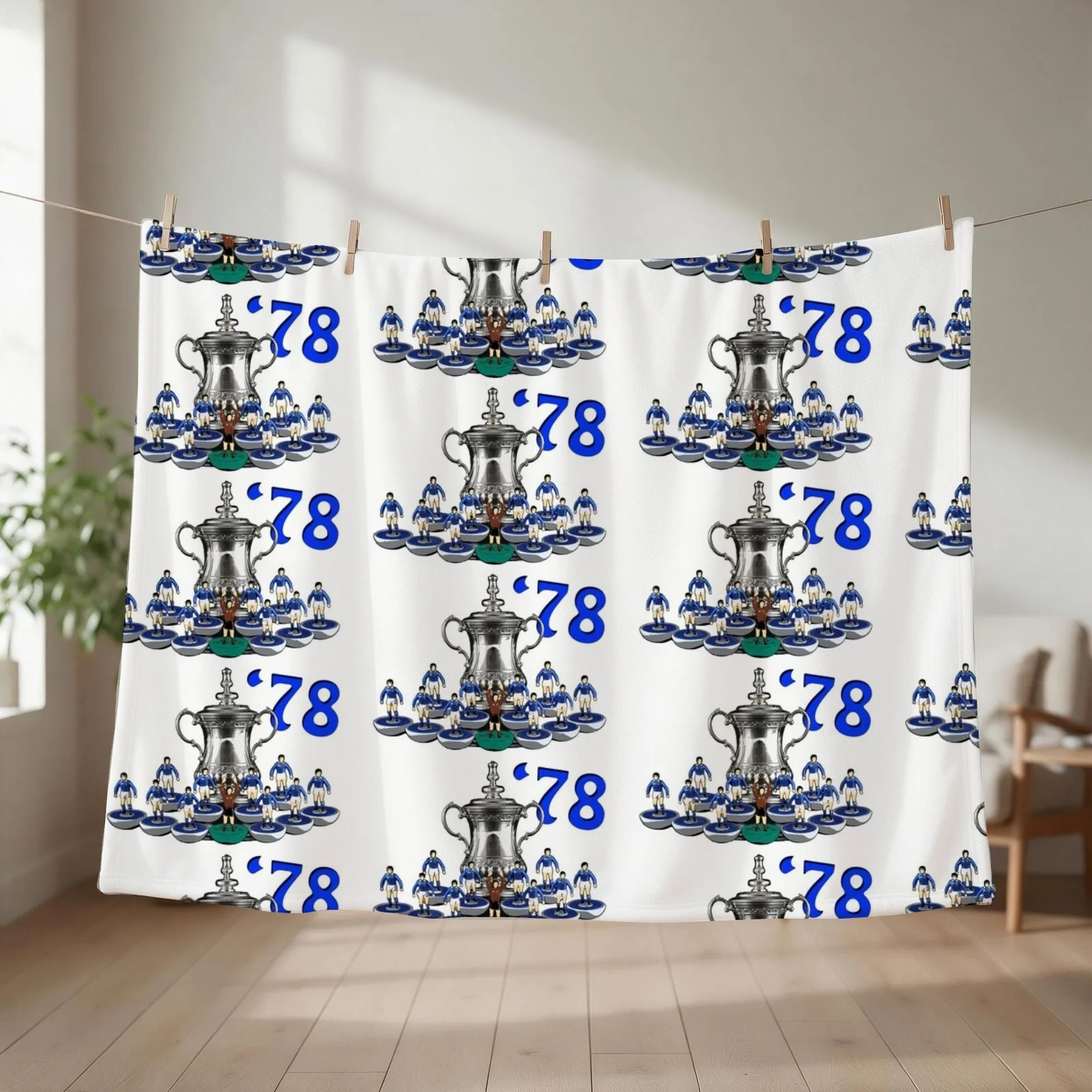 New Ipswich Town '78 subbuteo team Throw Blanket couch cozy soft plush fuzzy picnic outdoor blanket