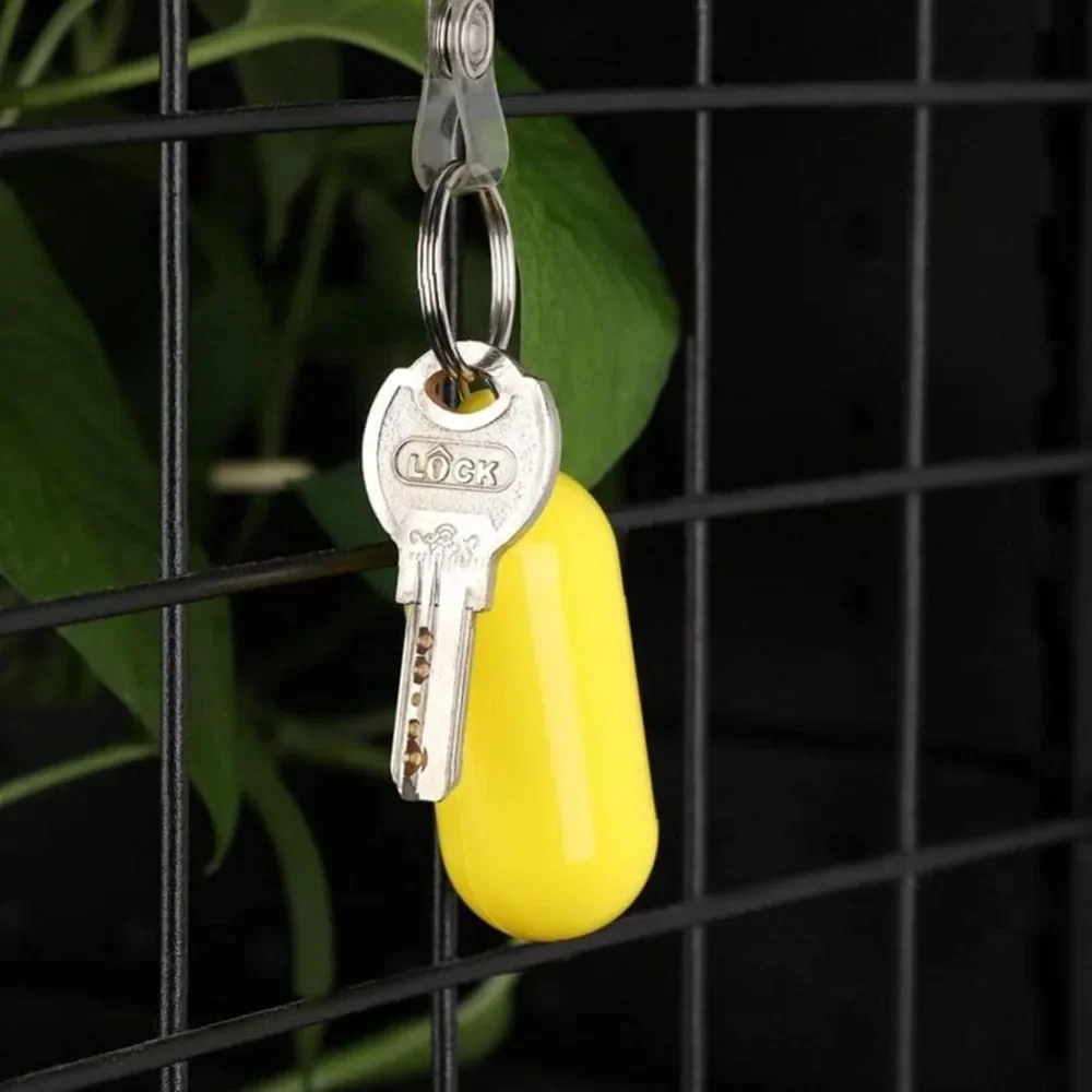 1pc Buoyant Yellow Keychains Designed for Boats, Versatile Key Rings Suitable for Swimming and Fishing