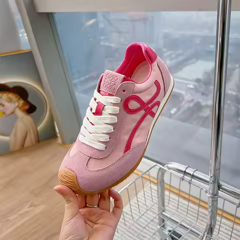 Genuine Leather Forrest Gump Shoes Women's New Flat-bottomed Sports Little White Retro Waffle Versatile German Training Sneakers