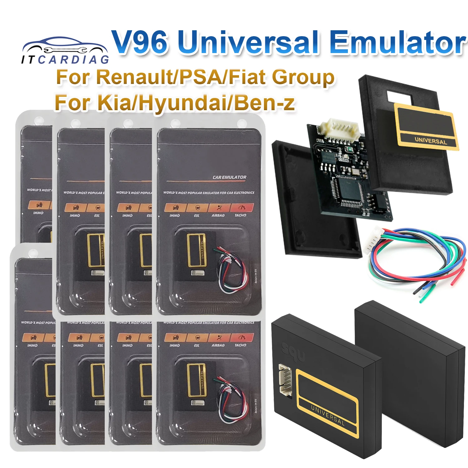 Universal V96 Car Emulator For Renault Group Juli V96 IMMO Off Emulator Immobiliser/ESL/ELV/Airbag/Tacho CR2 CR1.7 CR1.2 ME 2.8