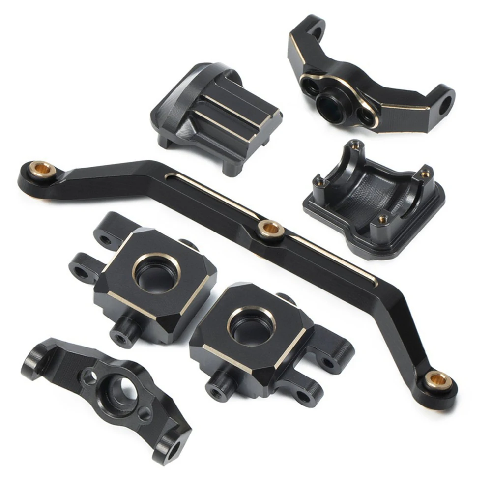 

Steering Link Steering Blocks Axle Cover Caster Blocks Brass Counterweight Compatible For Traxxas TRX4M 1/18 RC Crawler Car